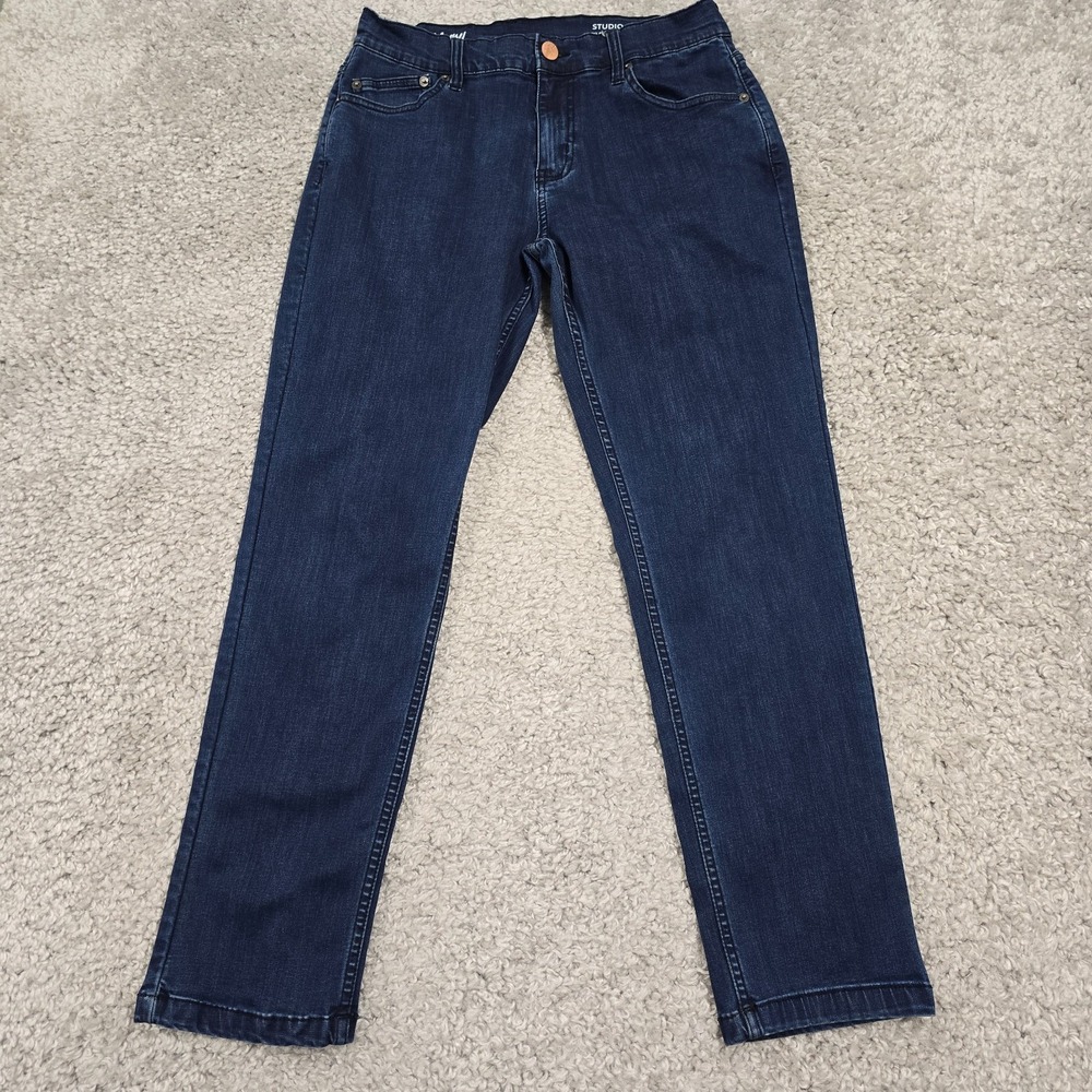 Mugsy Jeans Studio Blues Mens 32x30 (fits 30x28) Dark Wash Slim Straight Denim